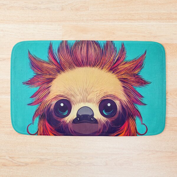 Item preview, Sloth dressed as a punk rocker designed and sold by Studiowatermars.