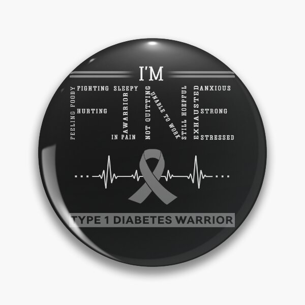 Item preview, I'm Fine Type 1 Diabetes Warrior Support Type 1 Diabetes Awareness Gifts designed and sold by rechardtee.