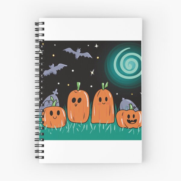 Item preview, Pumpkins on a night walk designed and sold by Arzu Abbas.