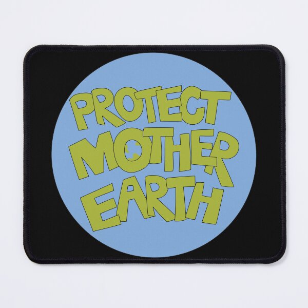Item preview, Protect Mother Earth Illustrated Text Badge Climate Ambassadors designed and sold by AngelDawnDesign.