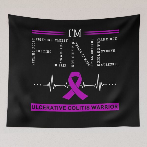 Item preview, I'm Fine Ulcerative Colitis Warrior Support Ulcerative Colitis Awareness Gifts designed and sold by rechardtee.