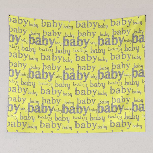 Item preview, Adorable patrón B-A-B-Y amarillo y gris designed and sold by DEC02.