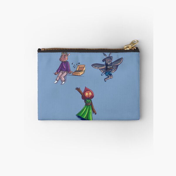 Item preview, Cryptids,   Flatwoods Monster, Mothman Art, Goatman enjoying music designed and sold by YazminCityArts.