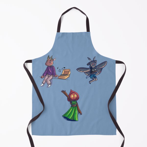 Item preview, Cryptids, Flatwoods Monster, Mothman Art, Goatman enjoying music designed and sold by YazminCityArts.