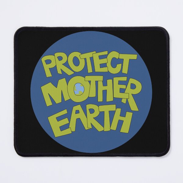 Item preview, Protect Mother Earth Illustrated Text Badge Climate Ambassadors designed and sold by AngelDawnDesign.
