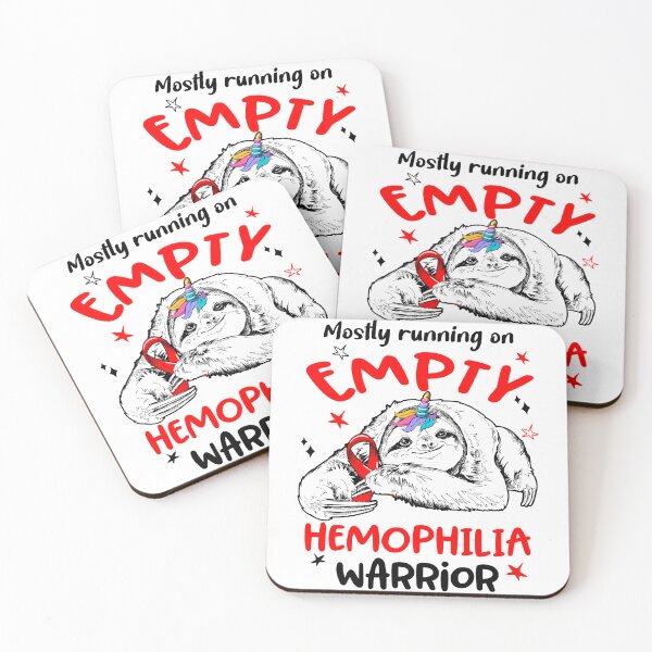 Item preview, Mostly running on Empty Hemophilia Warrior designed and sold by ElizabethS809.