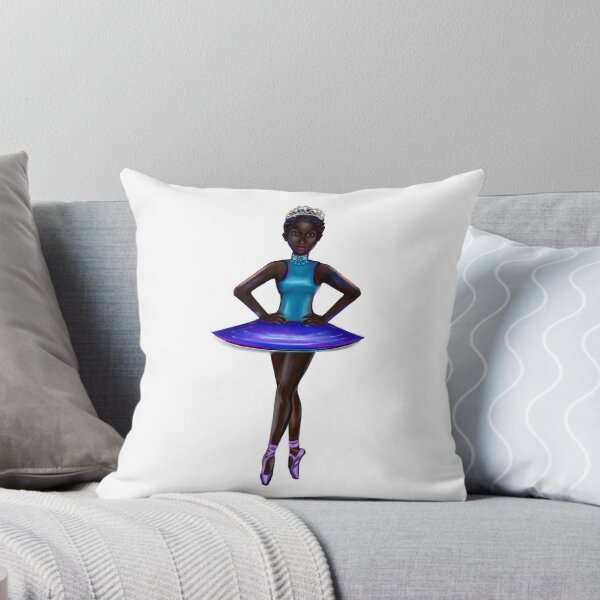 Aperçu de l'œuvre Ballerine Noor #4 - Danse - belle ballerine afro-américaine noire avec des rangées de maïs dansant le ballet créée et vendue par Artonmytee.