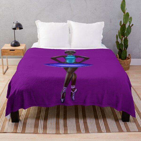 Item preview, Ballerina Noor #4 - Dance - beautiful black African American ballerina with corn rows dancing ballet designed and sold by Artonmytee.