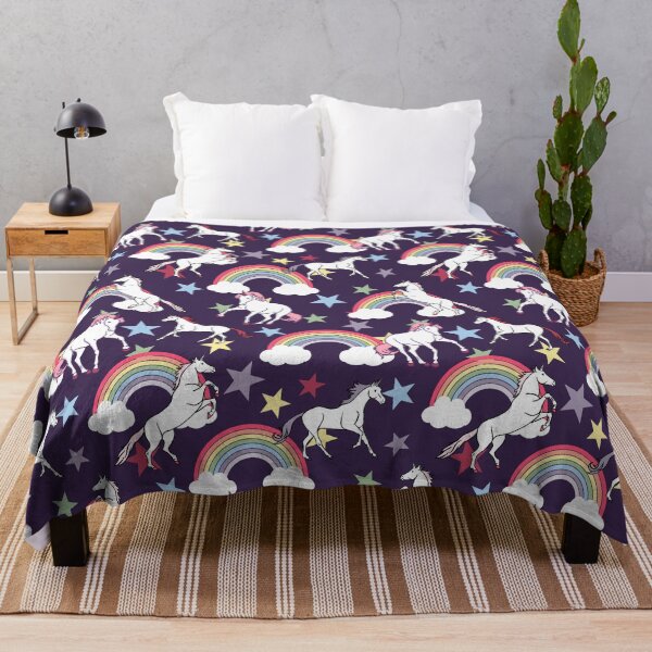 Item preview, Purple Unicorns and Rainbows and Stars designed and sold by Superdoodledo.