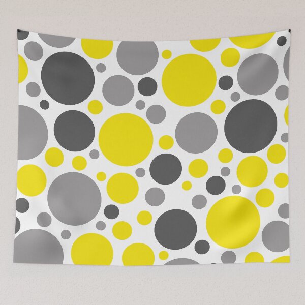 Item preview, Baby Pattern: Yellow, Gray And Black Large Dots  designed and sold by DEC02.