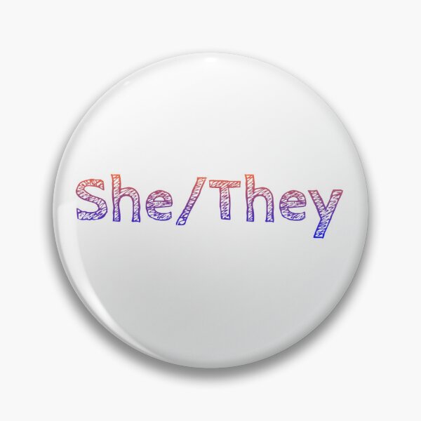 Item preview, She They pronouns  designed and sold by mkwirfs1994.