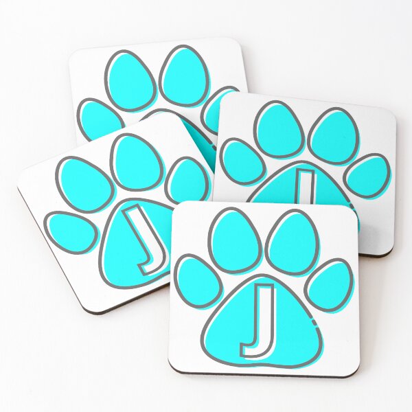 Item preview, Blue Paw Monogram J designed and sold by Coffee Lifestyle.