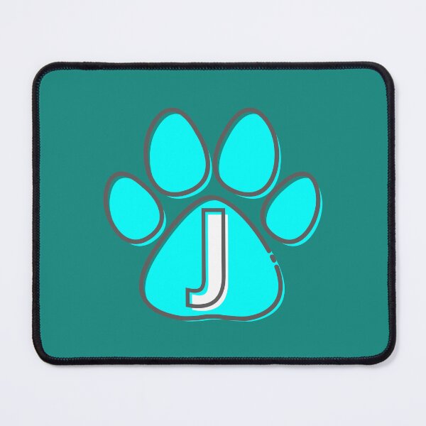 Item preview, Blue Paw Monogram J designed and sold by Coffee Lifestyle.