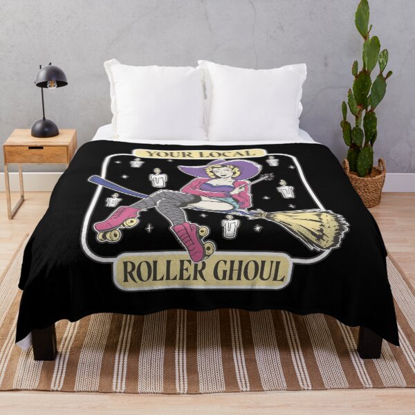 Item preview, Local Roller Ghoul Roller Blade Witch On Broom Halloween Gift Idea designed and sold by Countrysmart.