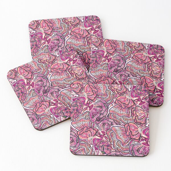 Item preview, Magenta Flower Patch - Digitally Illustrated Flower Pattern for Home Decor, Clothing Fabric, Curtains, Bedding, Pillows, Upholstery, phone cases and stationary designed and sold by cherdoodles.
