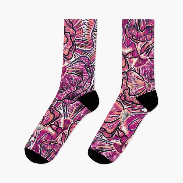 Item preview, Magenta Flower Patch - Digitally Illustrated Flower Pattern for Home Decor, Clothing Fabric, Curtains, Bedding, Pillows, Upholstery, phone cases and stationary designed and sold by cherdoodles.