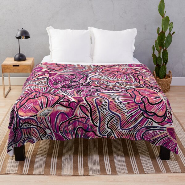Item preview, Magenta Flower Patch - Digitally Illustrated Flower Pattern for Home Decor, Clothing Fabric, Curtains, Bedding, Pillows, Upholstery, phone cases and stationary designed and sold by cherdoodles.