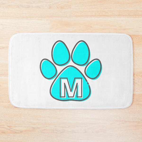 Item preview, Blue Paw Monogram M designed and sold by Coffee Lifestyle.