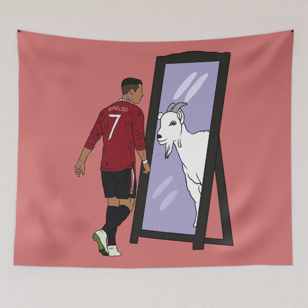 Item preview, Cristiano Ronaldo Mirror GOAT designed and sold by RatTrapTees.