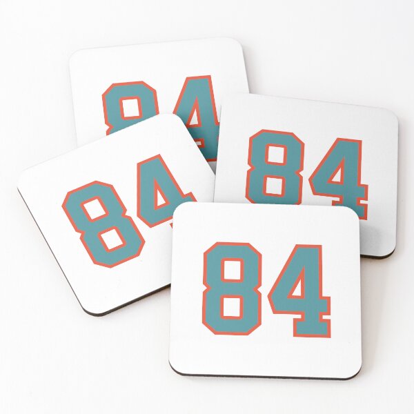 Item preview, 84 number, aqua orange lucky sports eighty four designed and sold by ArtIsParty.