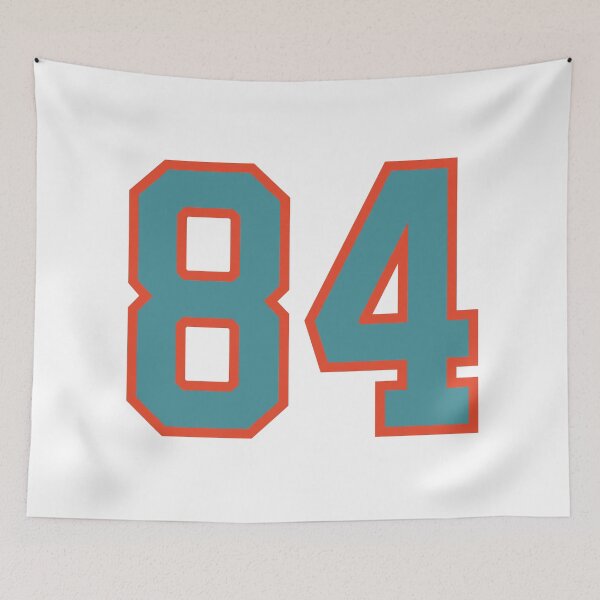 Item preview, 84 number, aqua orange lucky sports eighty four designed and sold by ArtIsParty.