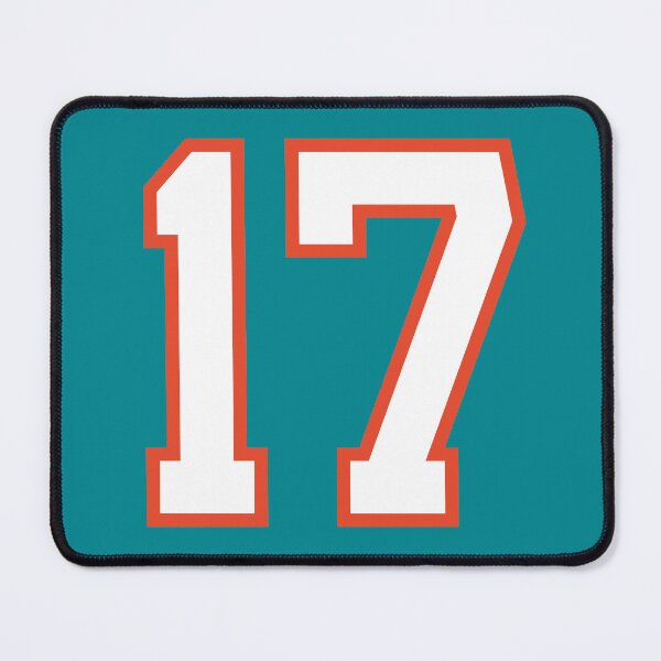 Item preview, Sports Number 17, white orange color lucky sport seventeen designed and sold by ArtIsParty.