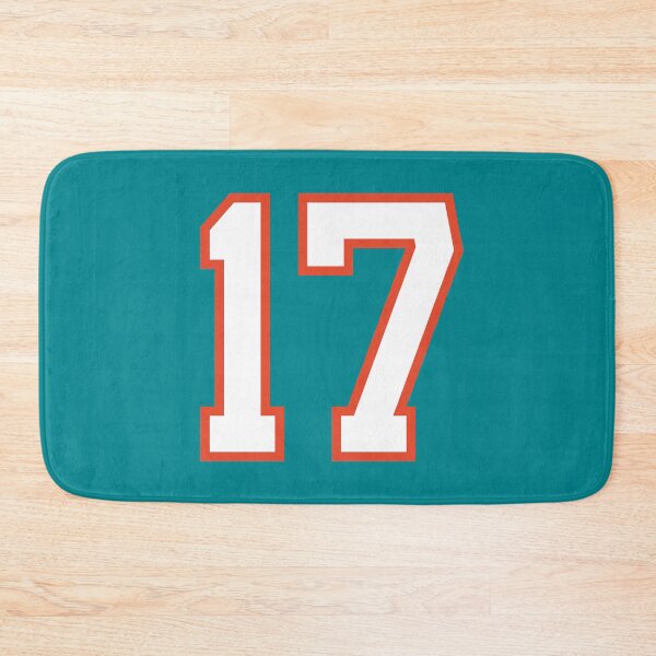 Item preview, Sports Number 17, white orange color lucky sport seventeen designed and sold by ArtIsParty.