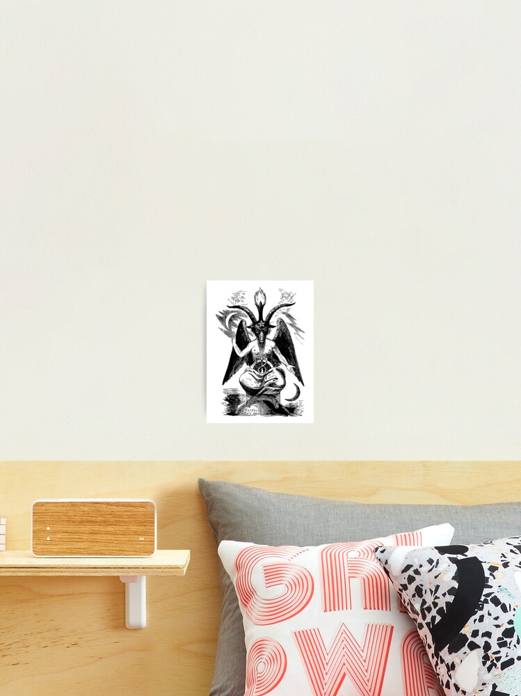 Baphomet Devil Sabbatic Goat Satan 2 Photographic Print By Createdezign Redbubble