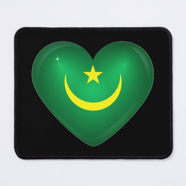 Item preview, My heart is in Mauritania, Love Mauritania. designed and sold by ArtIsParty.