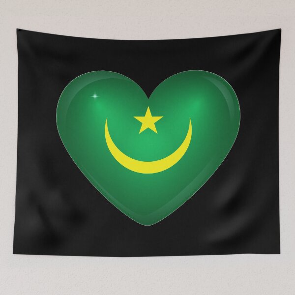 Item preview, My heart is in Mauritania, Love Mauritania. designed and sold by ArtIsParty.