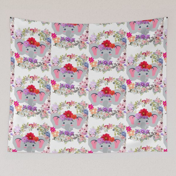 Item preview, flower Elephant  in cycle  designed and sold by technewszone.