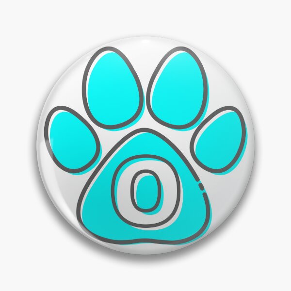 Item preview, Blue Paw Monogram O designed and sold by Lyssarien.