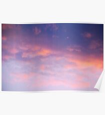 Sunset clouds Poster