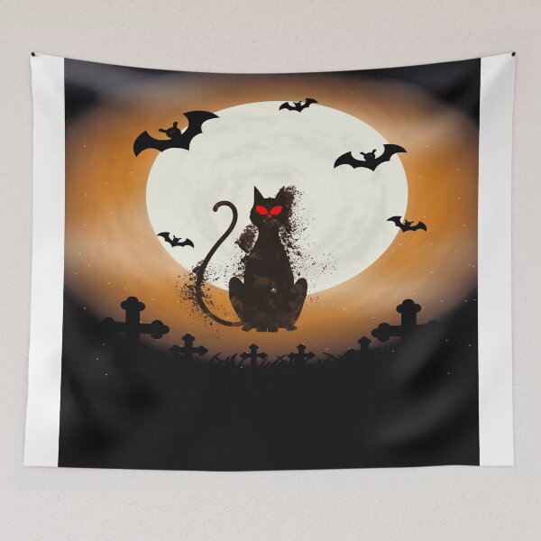Item preview, Mystery Evil Cat Halloween designed and sold by Delpieroo.