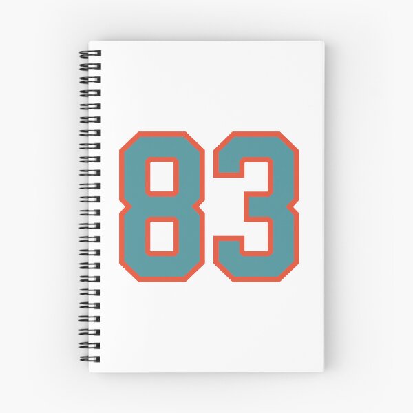 Item preview, 83 number, aqua orange lucky sports eighty three designed and sold by ArtIsParty.