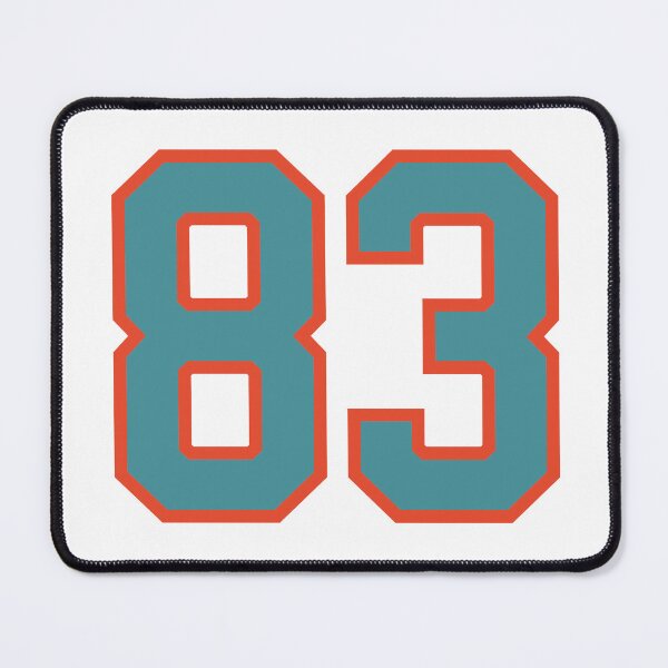 Item preview, 83 number, aqua orange lucky sports eighty three designed and sold by ArtIsParty.