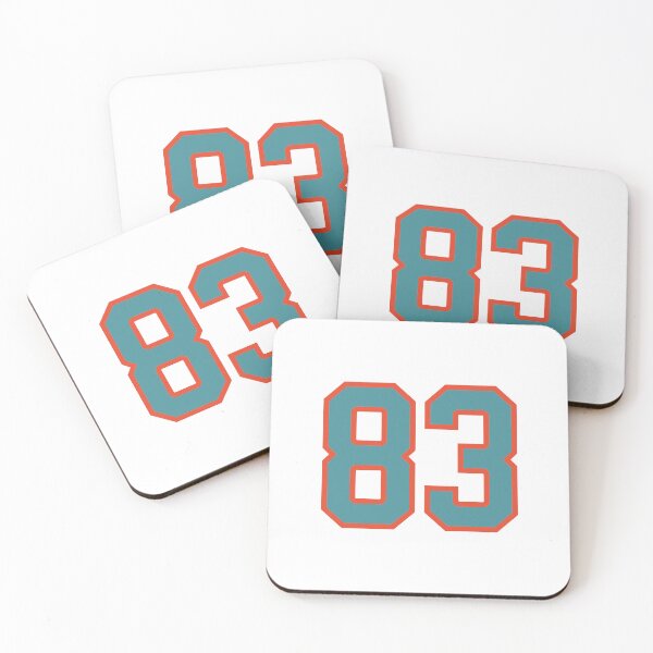 Item preview, 83 number, aqua orange lucky sports eighty three designed and sold by ArtIsParty.