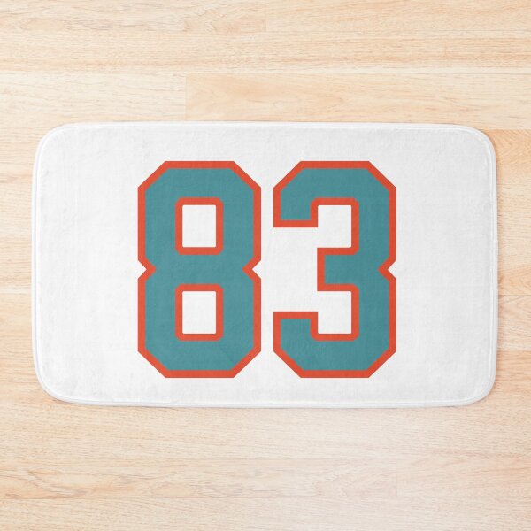 Item preview, 83 number, aqua orange lucky sports eighty three designed and sold by ArtIsParty.