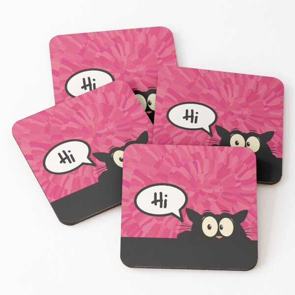 Item preview, One shy and cautious cat saying Hi! designed and sold by marina63.