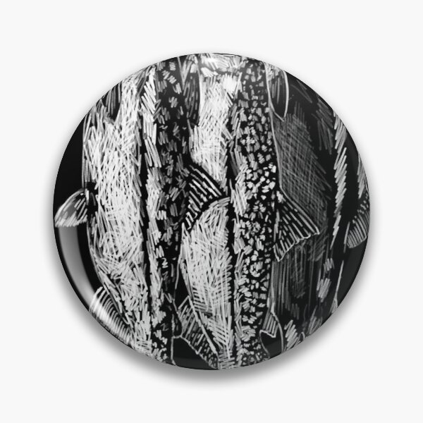 Item preview, Salmon sketch art white chalk designed and sold by James Allender.