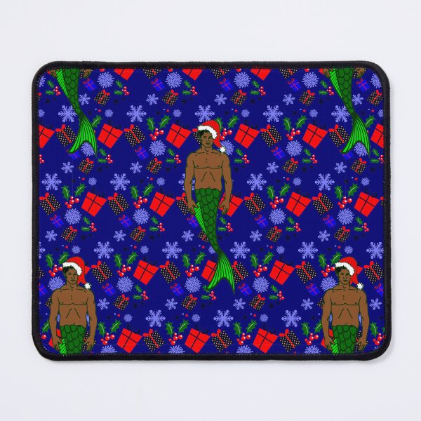 Item preview, santa african black merman christmas mermaid ugly xmas gifts designed and sold by Gossip Rag.