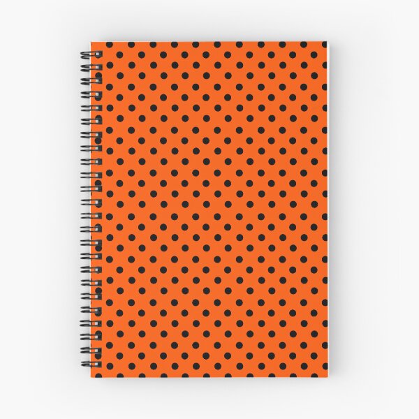 Item preview, Black Polka Dots on Orange Background designed and sold by Gsallicat.