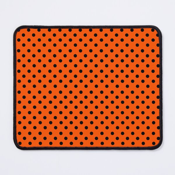 Item preview, Black Polka Dots on Orange Background designed and sold by Gsallicat.