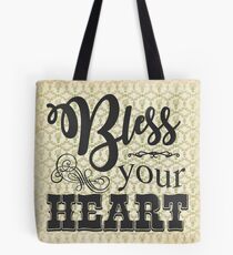 Bless Your Heart - Vintage Floral Tote Bag
