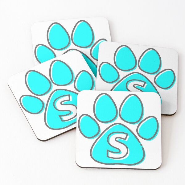 Item preview, Blue Paw Monogram S designed and sold by Coffee Lifestyle.