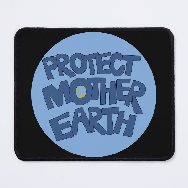 Item preview, Protect Mother Earth Illustrated Text Badge Climate Ambassadors designed and sold by AngelDawnDesign.