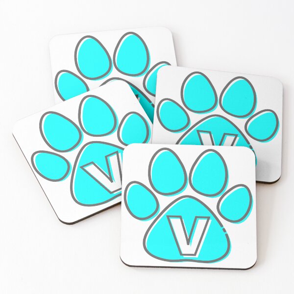 Item preview, Blue Paw Monogram V designed and sold by Coffee Lifestyle.
