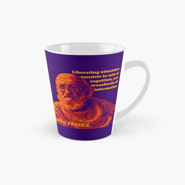 Item preview, Paolo Freire Pedagogy of the Oppressed Quote on Liberating Education Psychadelic Orange designed and sold by Tony Cisse.