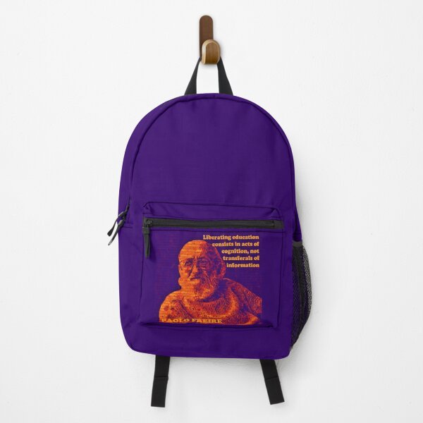 Item preview, Paolo Freire Pedagogy of the Oppressed Quote on Liberating Education Psychadelic Orange designed and sold by Tony Cisse.