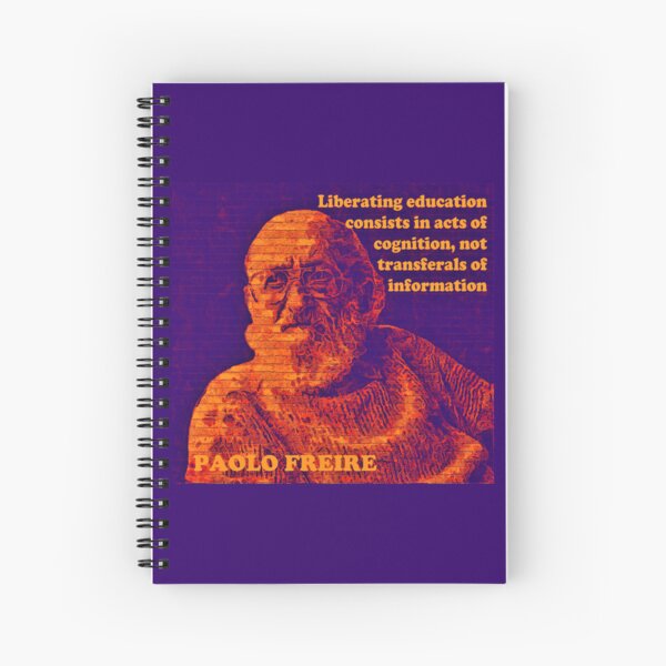 Item preview, Paolo Freire Pedagogy of the Oppressed Quote on Liberating Education Psychadelic Orange designed and sold by Tony Cisse.